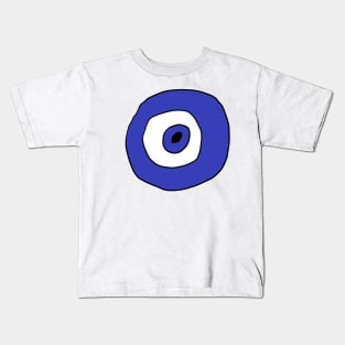 Traditional Nazar, Evil Eye, Amulet, Folkloric Beliefs, Blue Evil Eye Protection, Folkloric Designs Kids T-Shirt